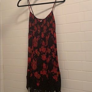 Free People spaghetti strap floral dress